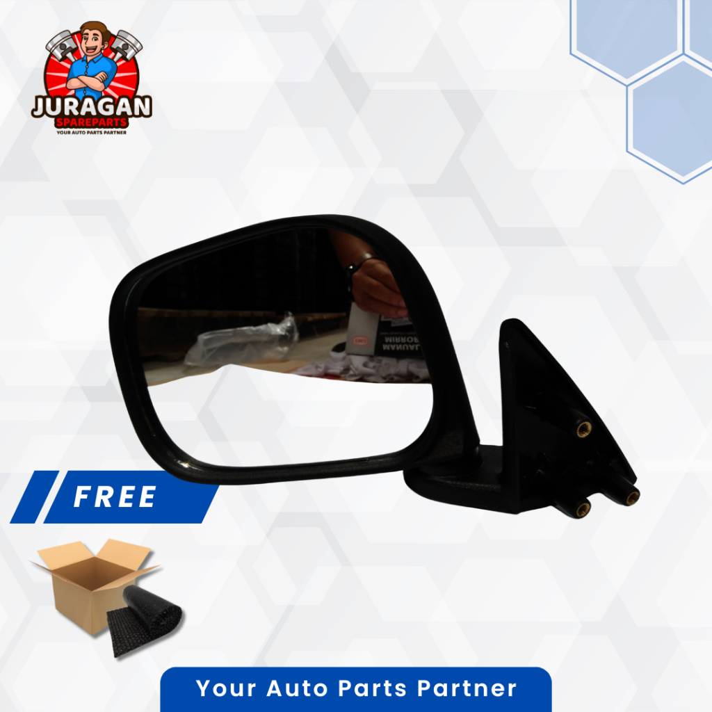 Kaca Spion Mirror Mobil Toyota Kijang Kapsul - Bagian Kiri - Original Merek Emgi 7027 (Harga Satuan)