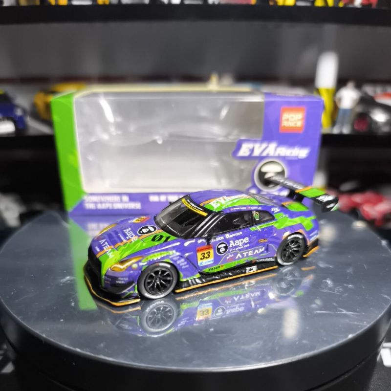 mini gt x pop race eva nissan gtr r35 #90