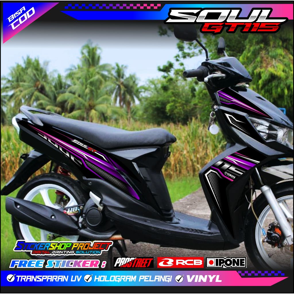 STRIPING VARIASI YAMAHA MIO SOUL GT 110 / STIKER LIST MOTOR YAMAHA MIO SOUL GT 110