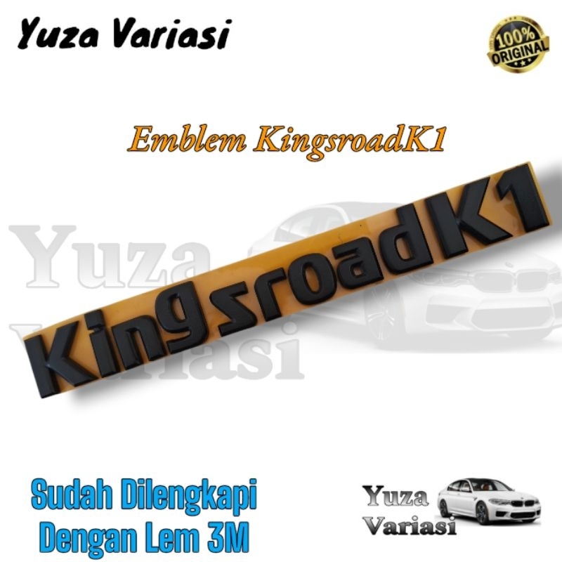 Emblem Tulisan KingsroadK1 Hitam Doff Original Nissan Terrano // Logo Emblem Tulisan KingsroadK1 Hit