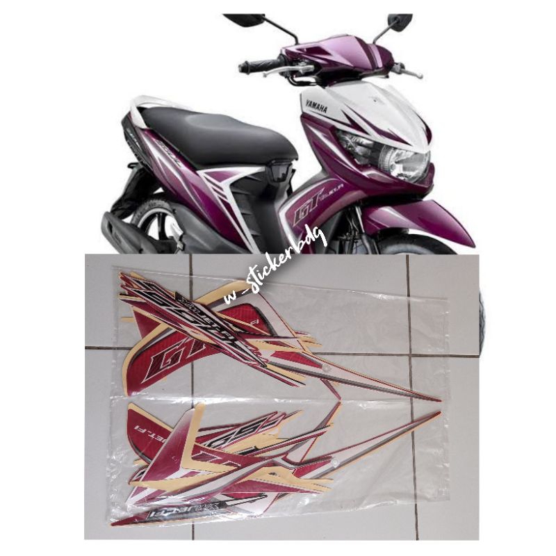 Striping Lis Yamaha Soul GT Street 2013 2014 Ungu