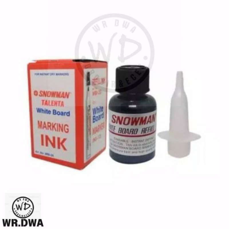 

Tinta Spidol Refil INK Snowman permanen warna hitam /art MIG 20/Tinta spidol snowman hitam