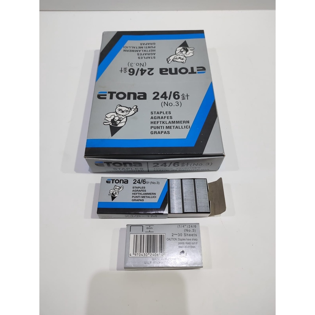 

Isi stapler/ staples Etona No. 3 [Per 1 box kecil]