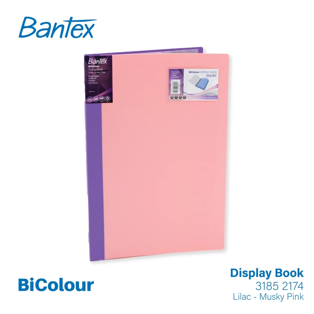 

DISPLAY BOOK FC 40 POCKET BANTEX PINK-UNGU