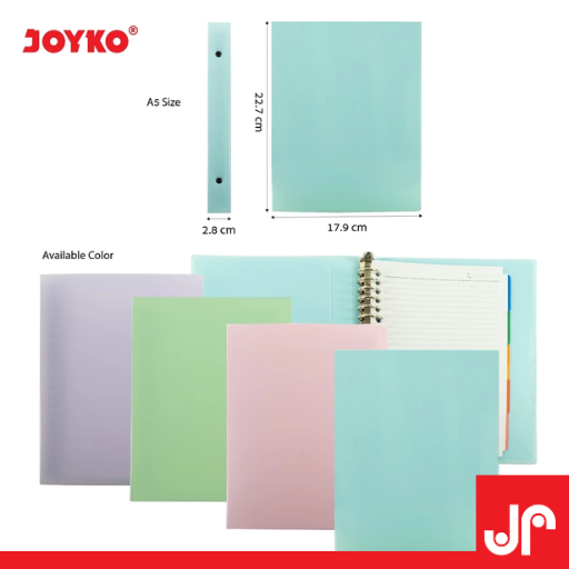 

JOYKO BINDER NOTE A5 MHPT-M516 / MAP BINDER NOTE A5 PASTEL POLOS JOYKO