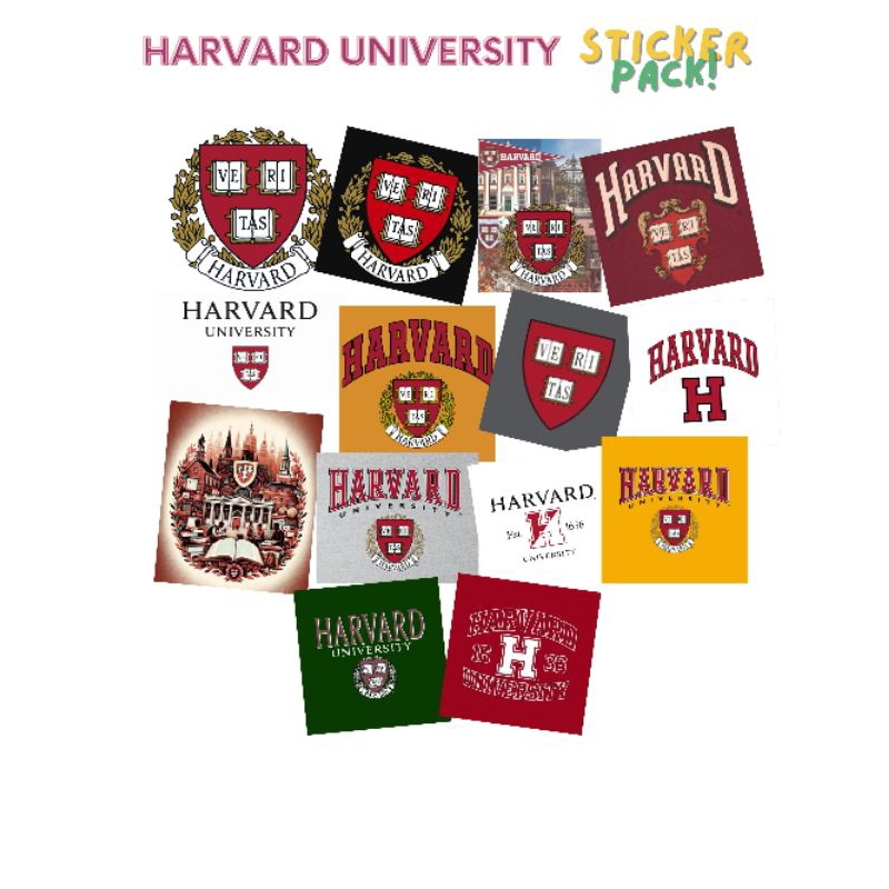 

Harvard Sticker Pack University Decals Vinyl Waterproof Series New SALE