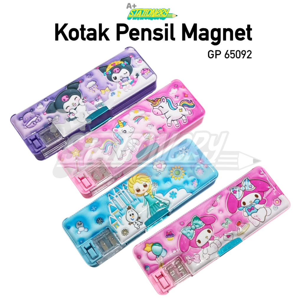 

[A+]KOTAK PENSIL MAGNET ADA RAUTAN PENSIL / PENCIL CASE MODEL RAUTAN / TEMPAT PENSIL ANAK GAMBAR