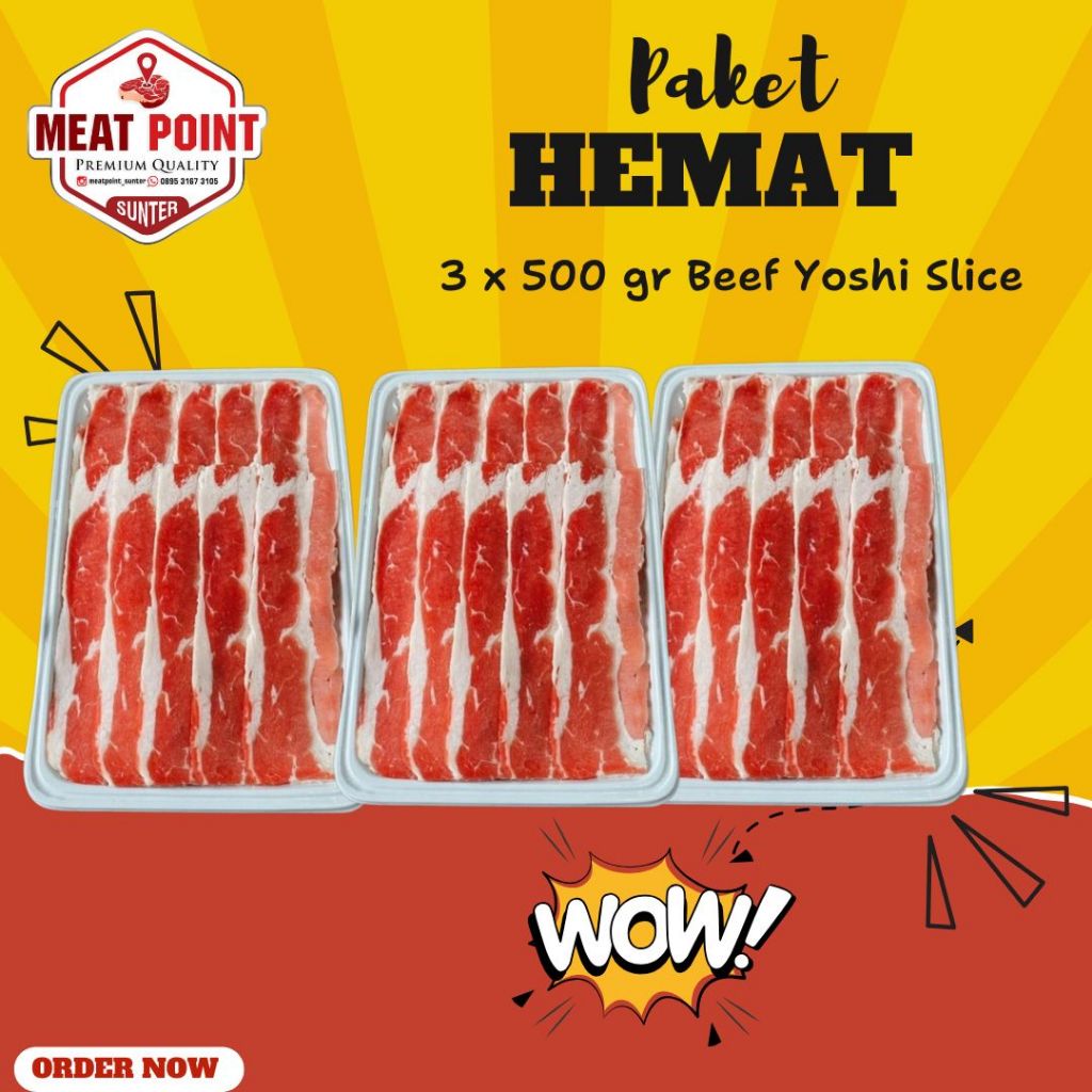 

Paket Beef Yoshinoya 3 x 500 gram
