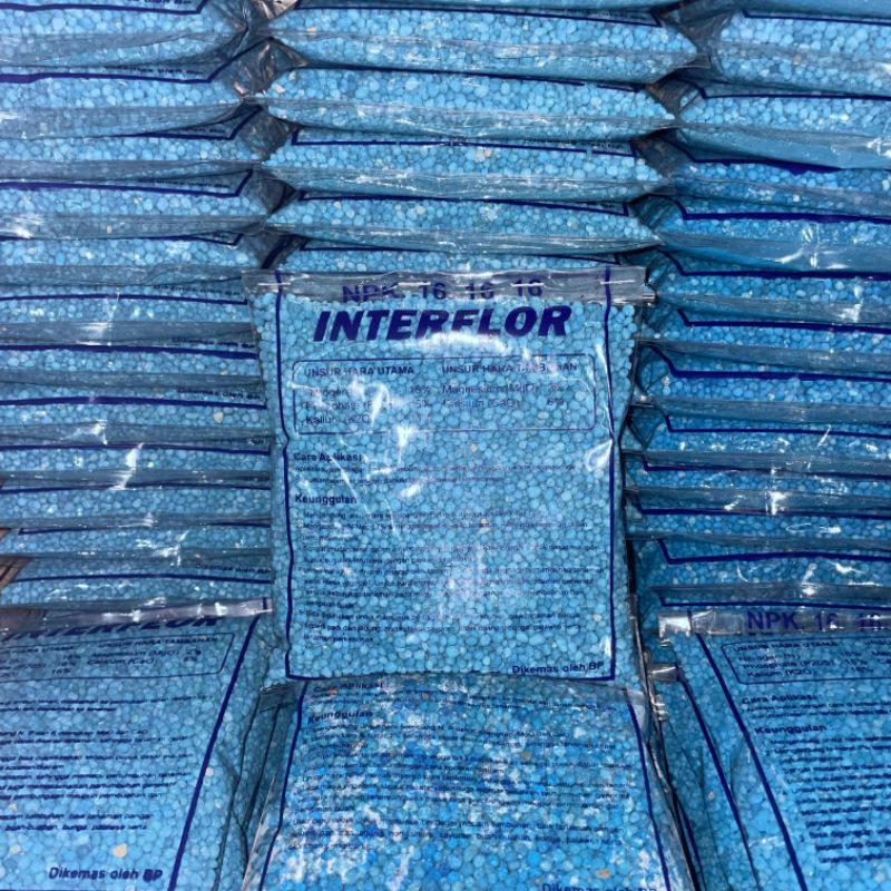 Pupuk NPK 16-16-16 interflor 500 gram