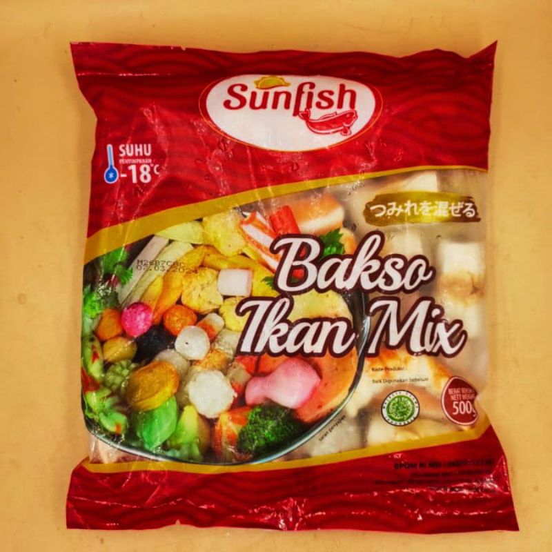 

SUNFISH BAKSO IKAN MIX 500gr
