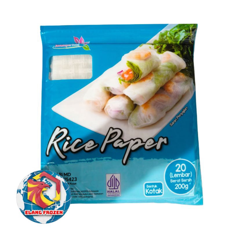 

Rice Paper Kotak Java Super Food | Kulit Lumpia Bentuk Kotak isi 20 lembar