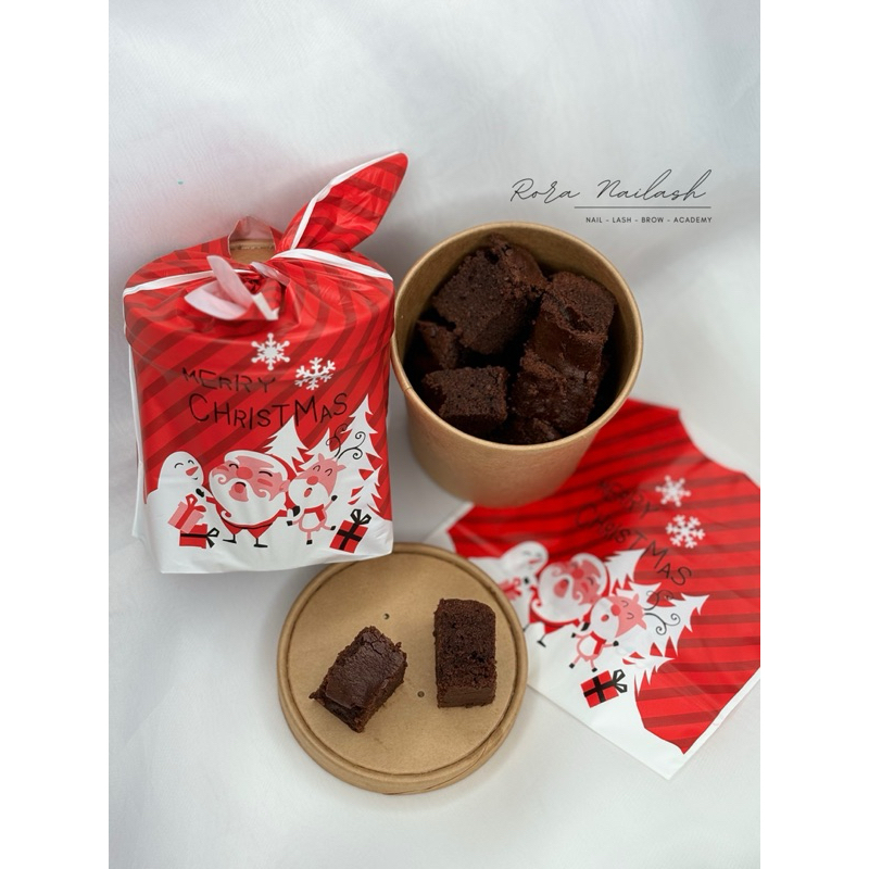 

Rora Nailash - Hampers Natal Merry Christmas Brownies Jar 12oz 360ml READY STOCK INSTANT