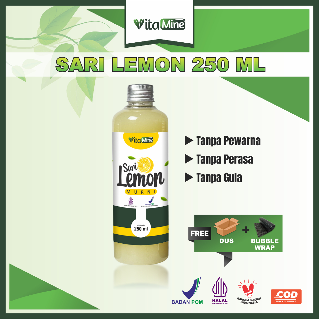 

Vitamine - 250 ml Sari Lemon Murni Untuk Diet Alami Detox Penghancur Lemak