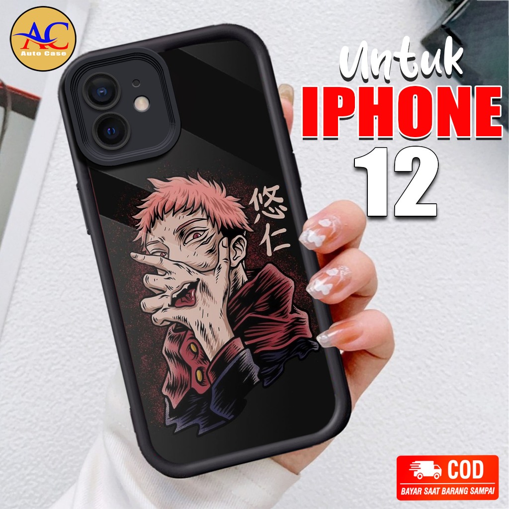 Softcase Glass kaca untuk IPHONE 12 ANM Casing Handphone Case Hp Procamera