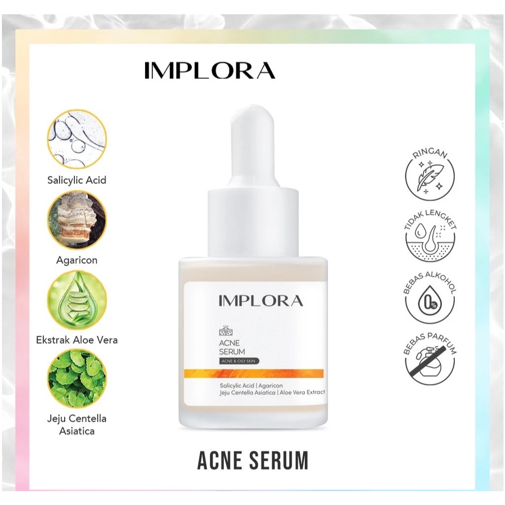 Implora Serum Wajah 20ml/Serum Wajah/Serum Glowing/Serum Flek/Serum Pengencang