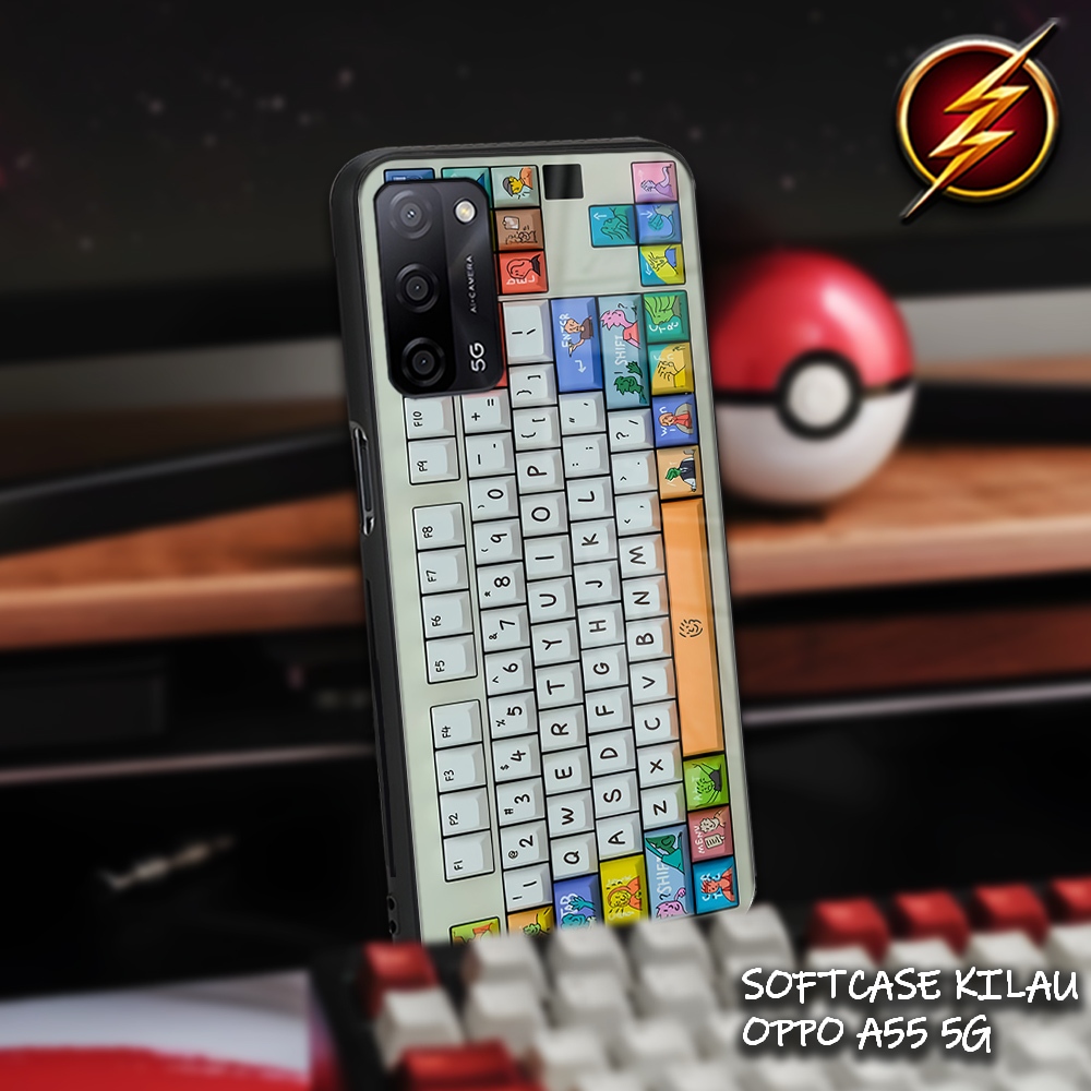 SC63 Softcase Kilau OPPO A55 | Casing Silicon Mika | Kesing Oppo A55 Keyboard | Case Oppo Keren Aest