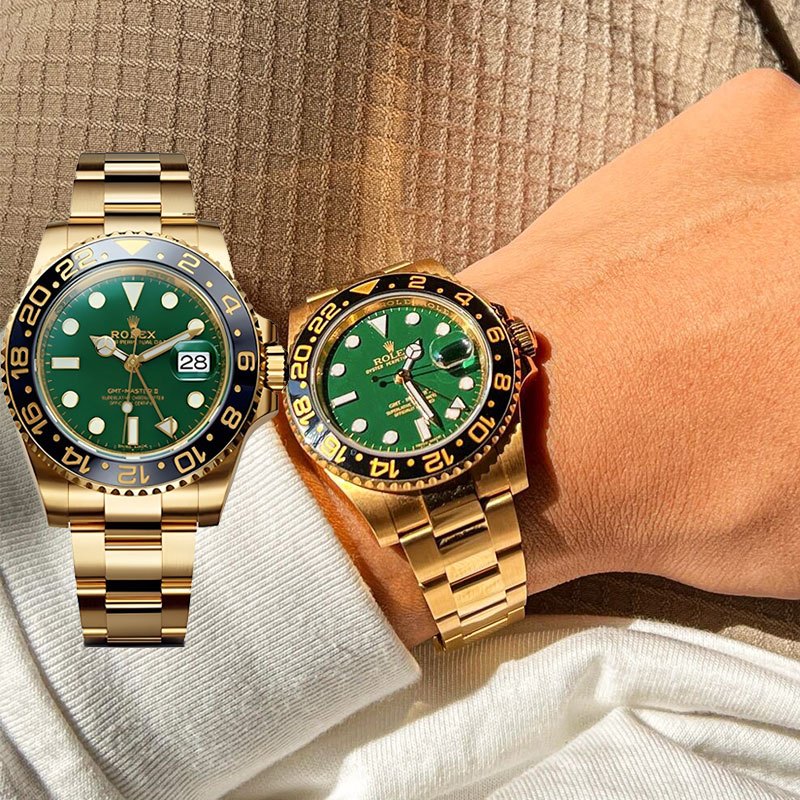 【100% ASLI】Original Jam Tangan Rolex GMT-Master II Seri M116718ln-78208 Jam Tangan Pria dan Wanita (