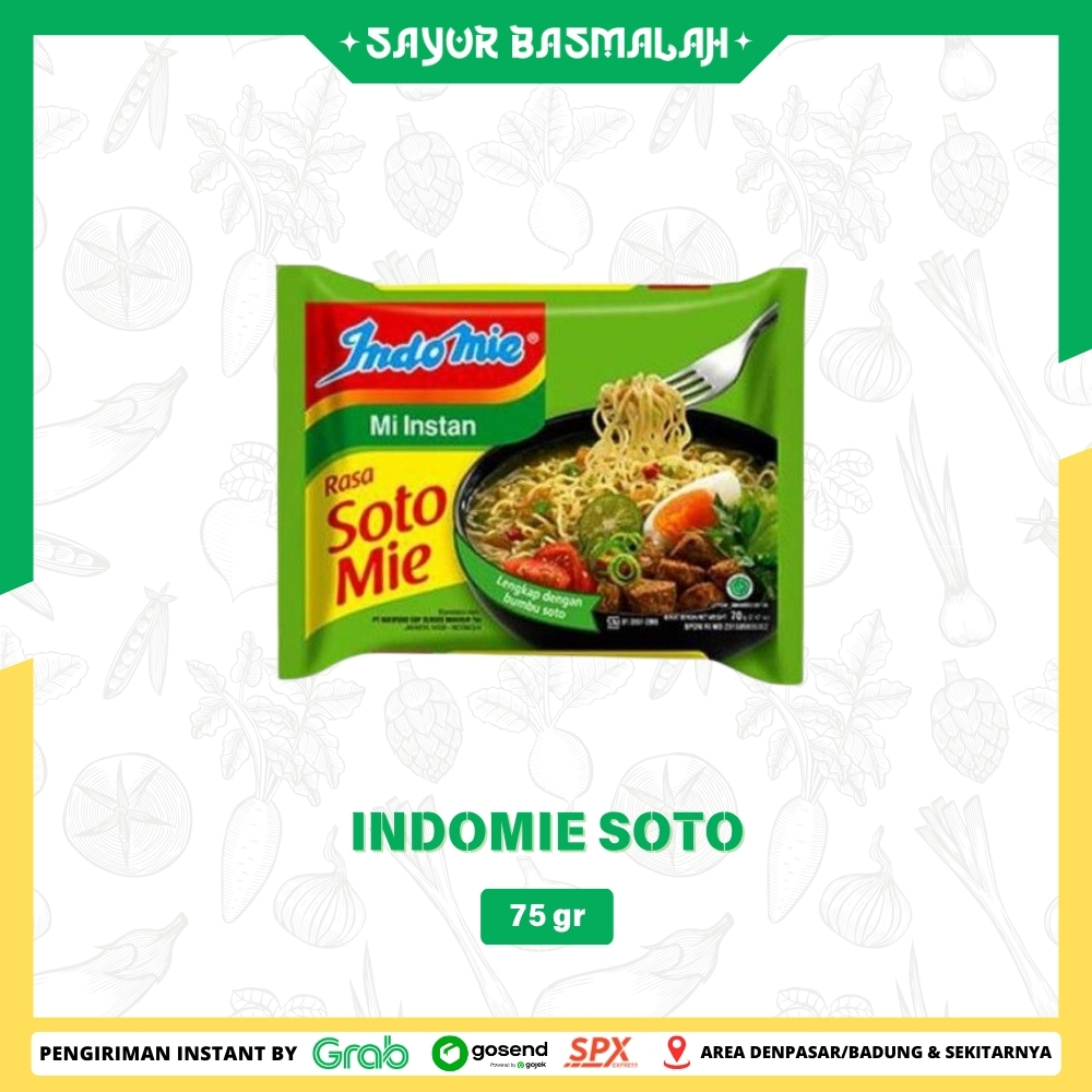 

Indomie Soto 75gr - Sayur Basmalah