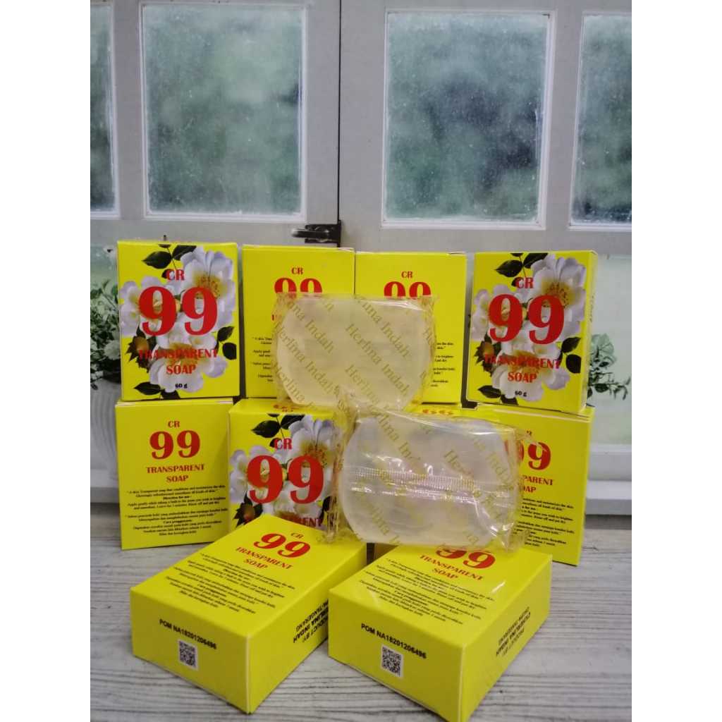 SABUN CR 99 BPOM PER6 PCS. TRANSPARANT SOAP, SABUN CR BATANG, TRANSPARANT SOAP ORI, SABUN MUKA
