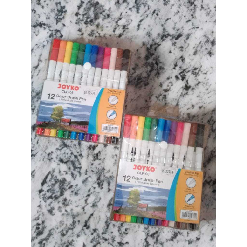 

JOYKO Colour brush pen dua mata pena dengan mata pena kuas