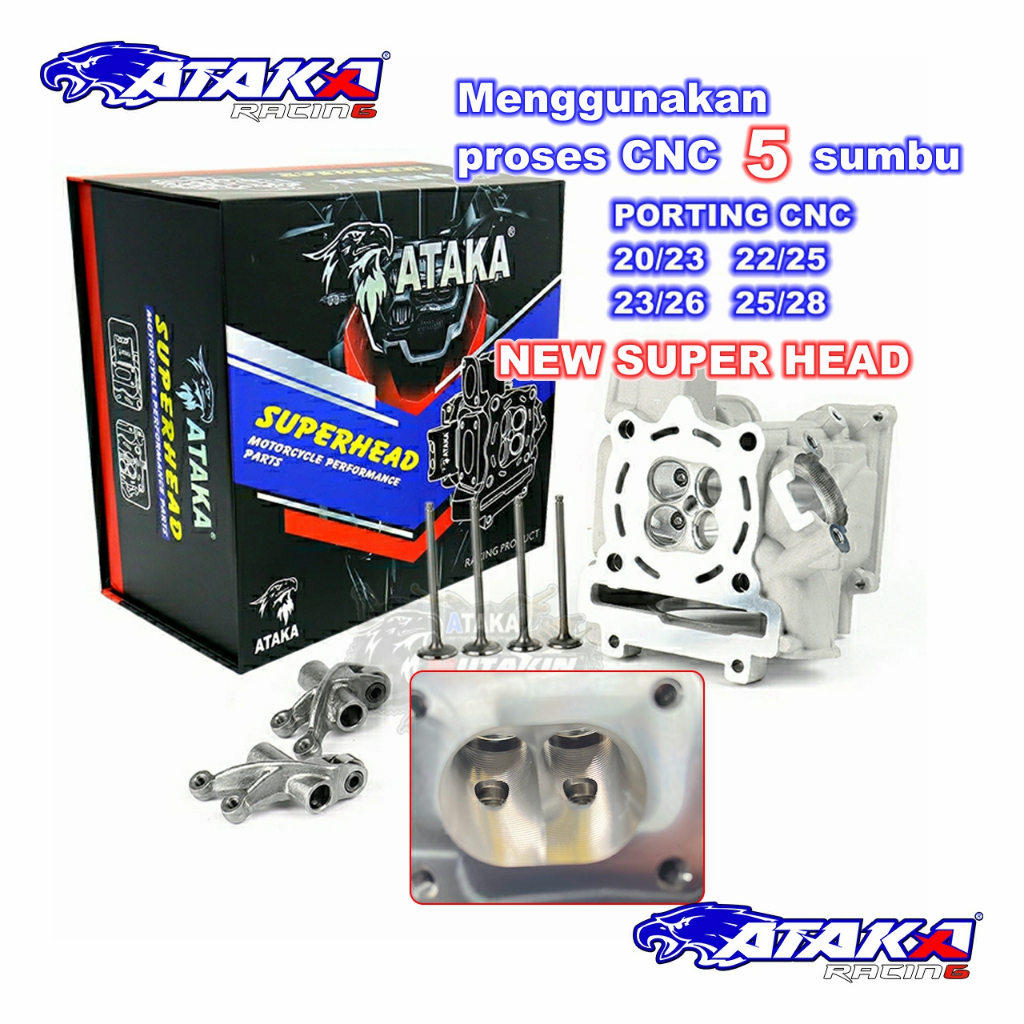 super head new 25 28 23 26 22 25 20 23 PORTING CNC MX KING JUPITER MX OLD MX NEW VIXION OLD R15 ATAK