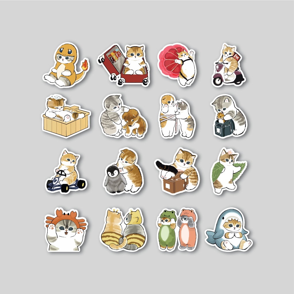 

Ay00! Sticker Pack MOFUSAND Sticker Tumblr Laptop Stiker Koper Helm