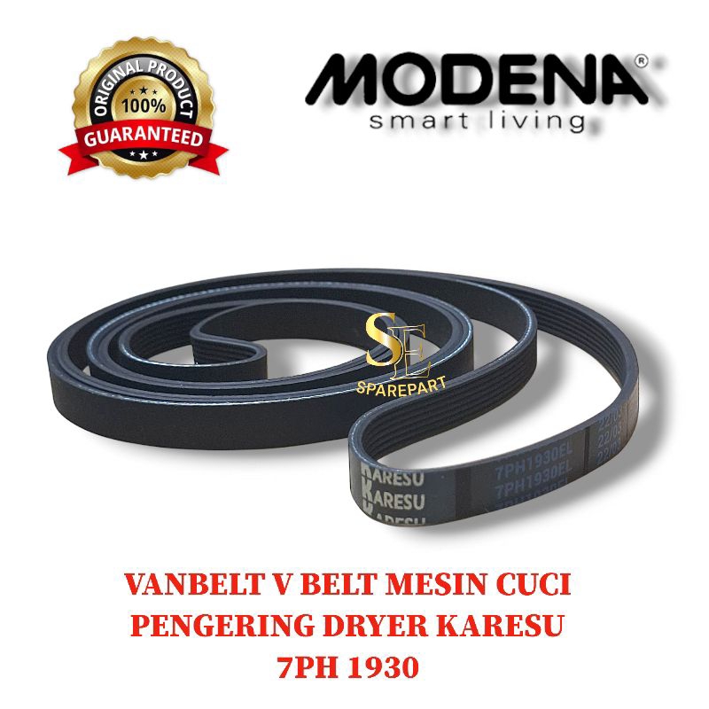 V BELT MESIN CUCI PENGERING MESIN CUCI MODENA FRONT LOADING 7PH 1930 MKDENA