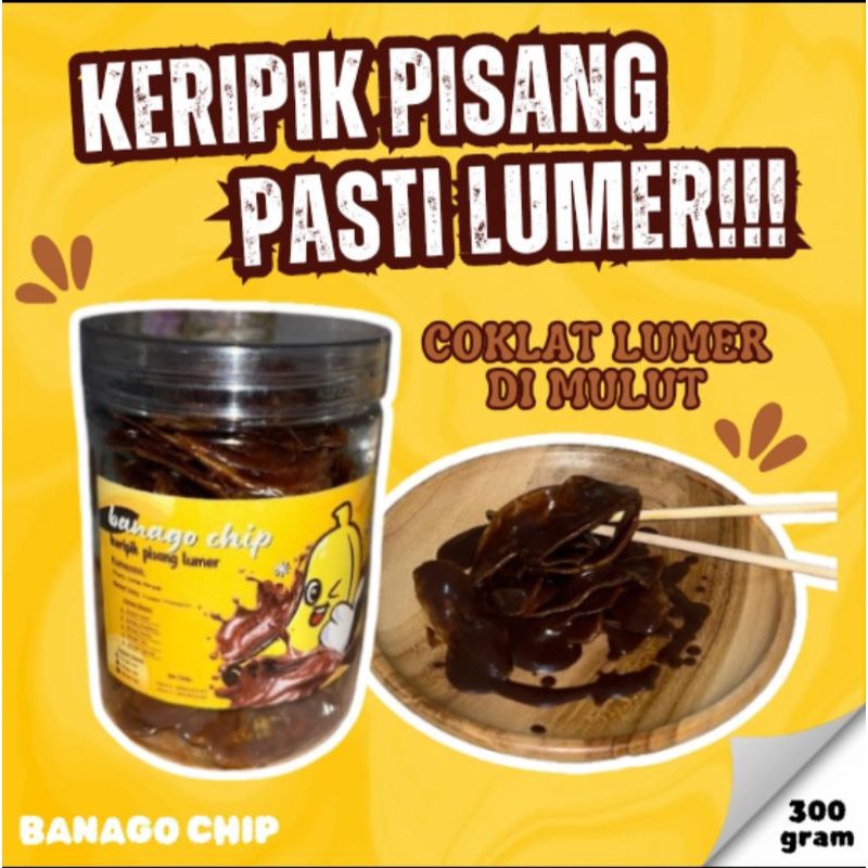 

BANAGO CHIP - Keripik Pisang Coklat Lumer 300gram