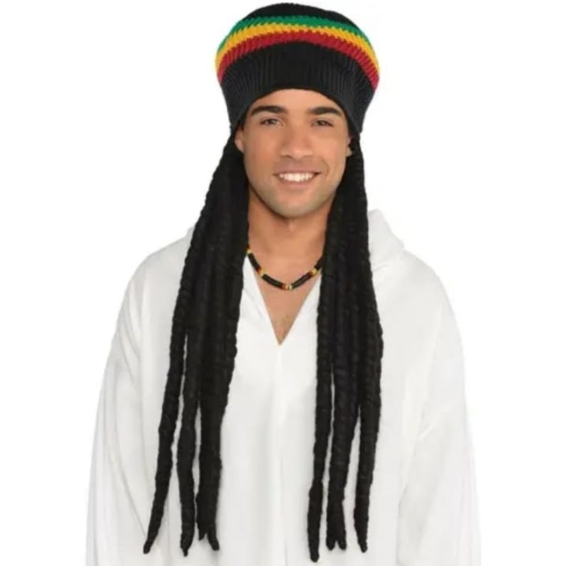 Topi Reggae Jumbo Ketu Reggae Besar Kupluk Reggae Topi Rambut Gimbal Kupluk Rambut Gimbal Ketu Rambu