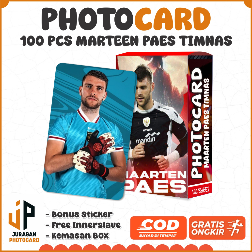 100 Photocard Marteen Paes Timnas Indonesia Bonus Innerslave - Juragan Photocard