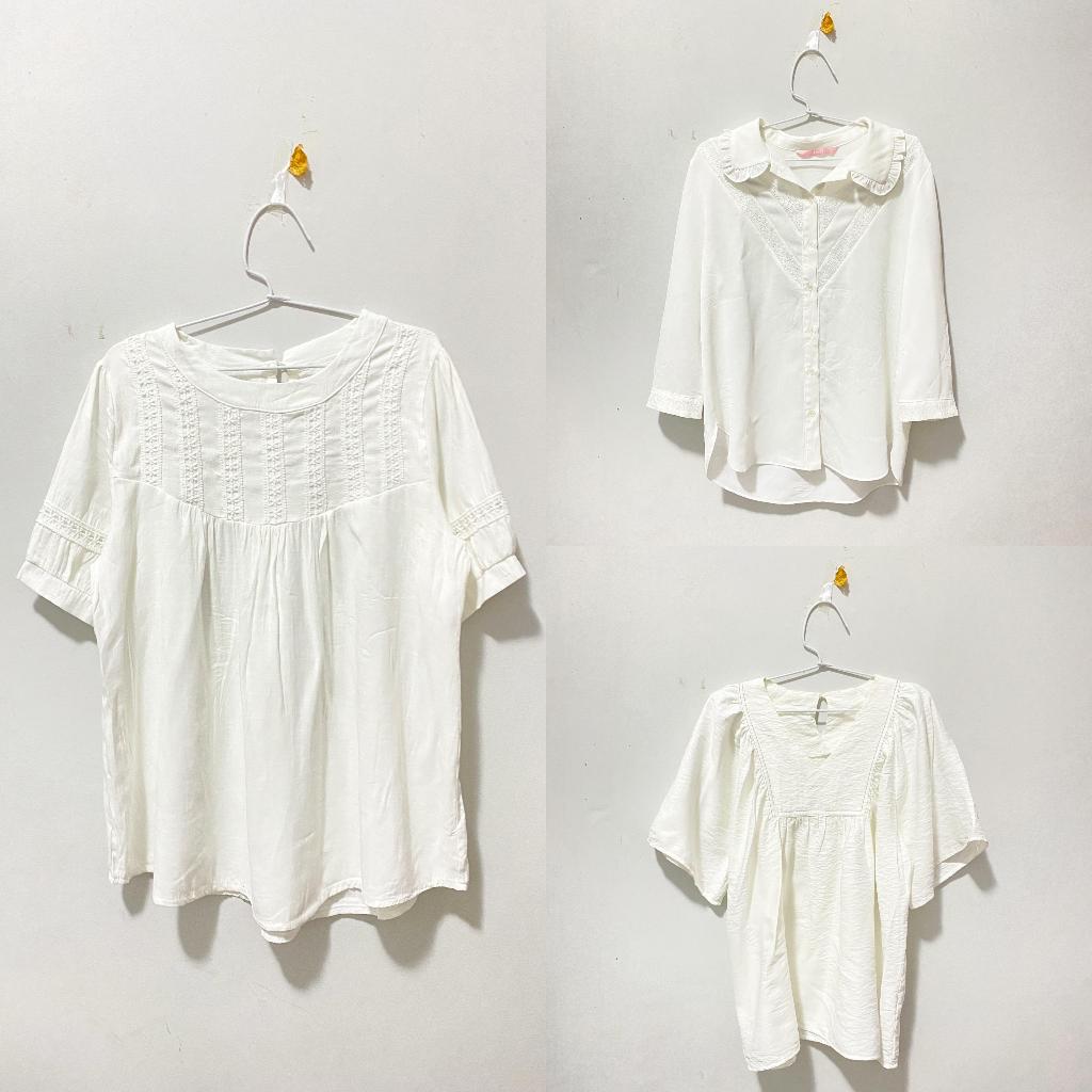 BLOUSE PUTIH WANITA / KOREAN BLOUSE  / KEMEJA PUTIH BLOUSE / KEMEJA BLOUSE PUTIH PANJANG