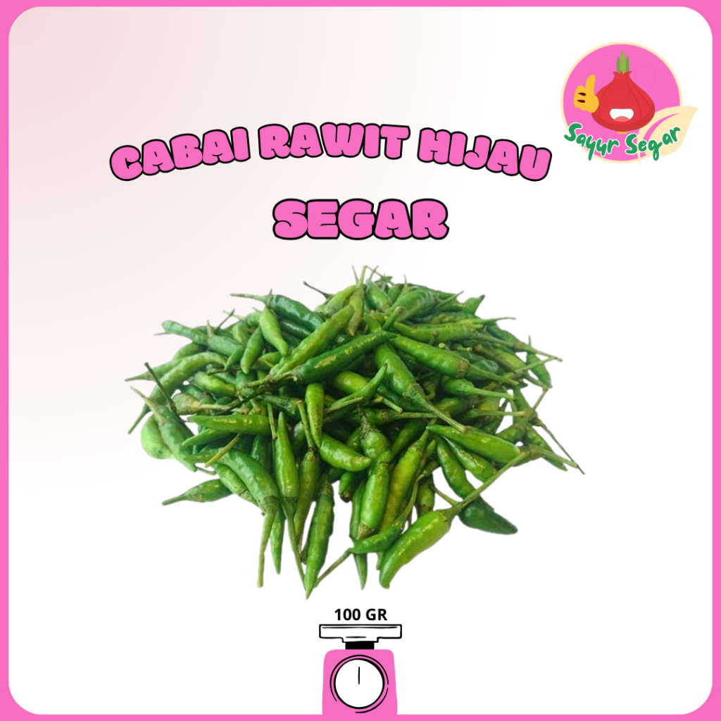 

Sayur Segar - Cabai Rawit Hijau / Green Chili 100 gr