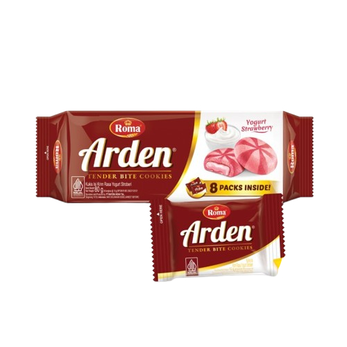 

Roma Arden Yogurt Strawbery 80gr (isi 8 bungkus)/Biskuit Ringan