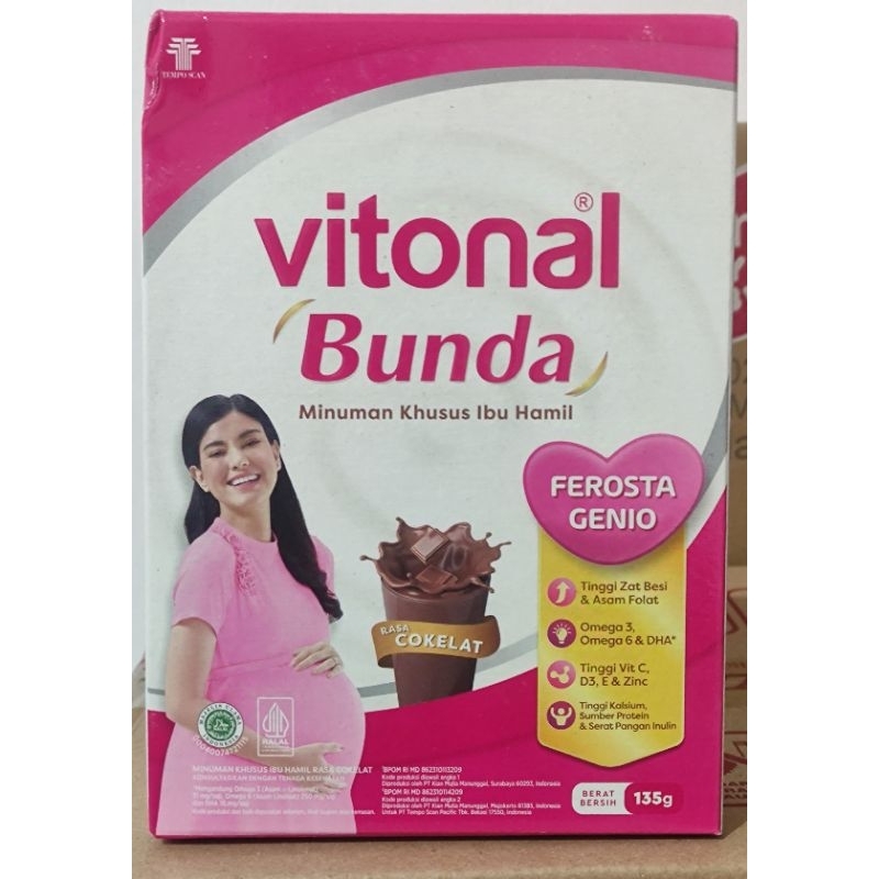 Susu VITONAL BUNDA 135g Rasa Coklat