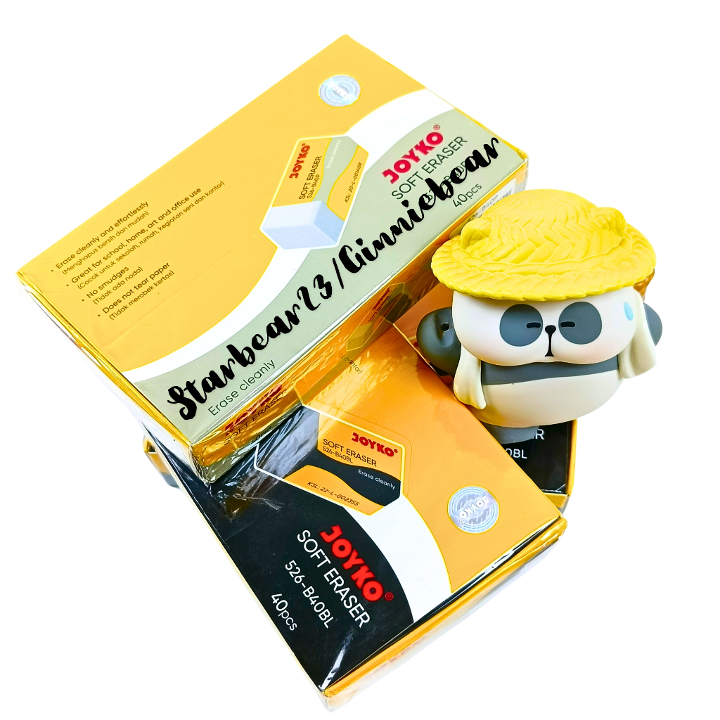 

Penghapus pensil joyko soft eraser seri 526 ( isi 40 )