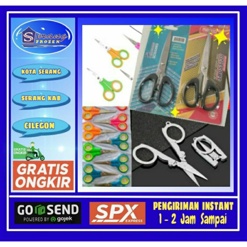 

Aneka Gunting untuk kebutuhan sehari-hari.