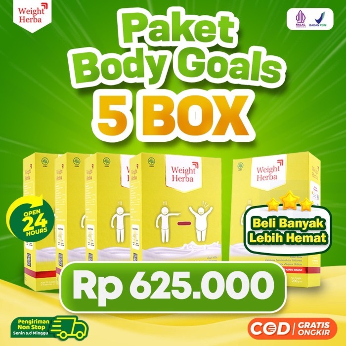 

(5 Box) Weight Herba Susu Penambah Berat Badan & Nafsu Makan Kualitas Tinggi