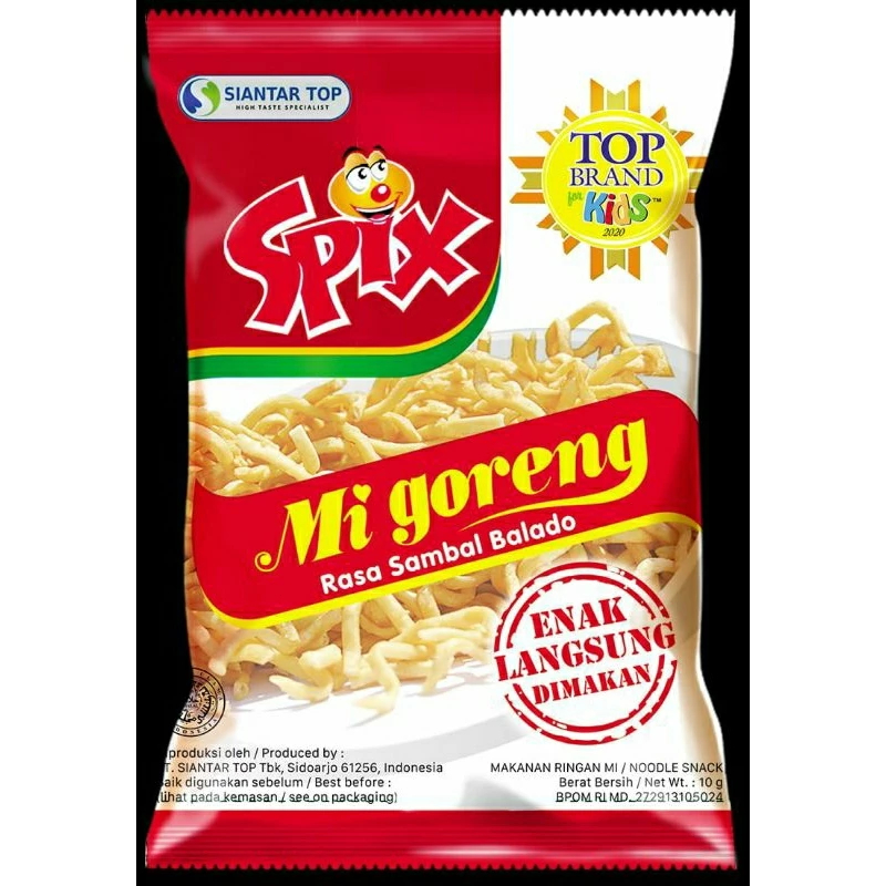 

PROMO!!【Grosir】 SPIX SNACK MI GORENG 9 Gr Netflix Kombinasi Makanan Tionghoa Dan Indonesia