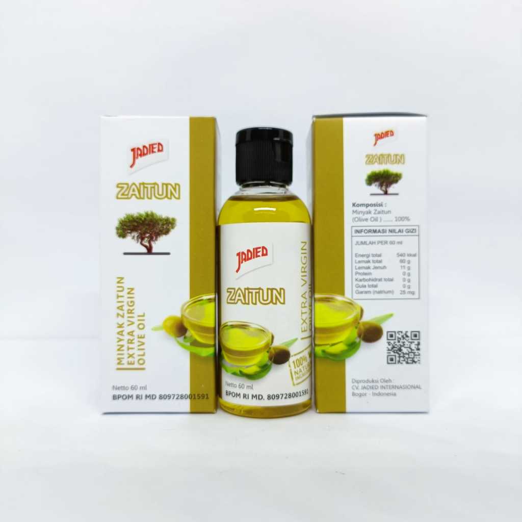 

Minyak Zaitun Extra Virgin Olive Oil Jadied 60ML
