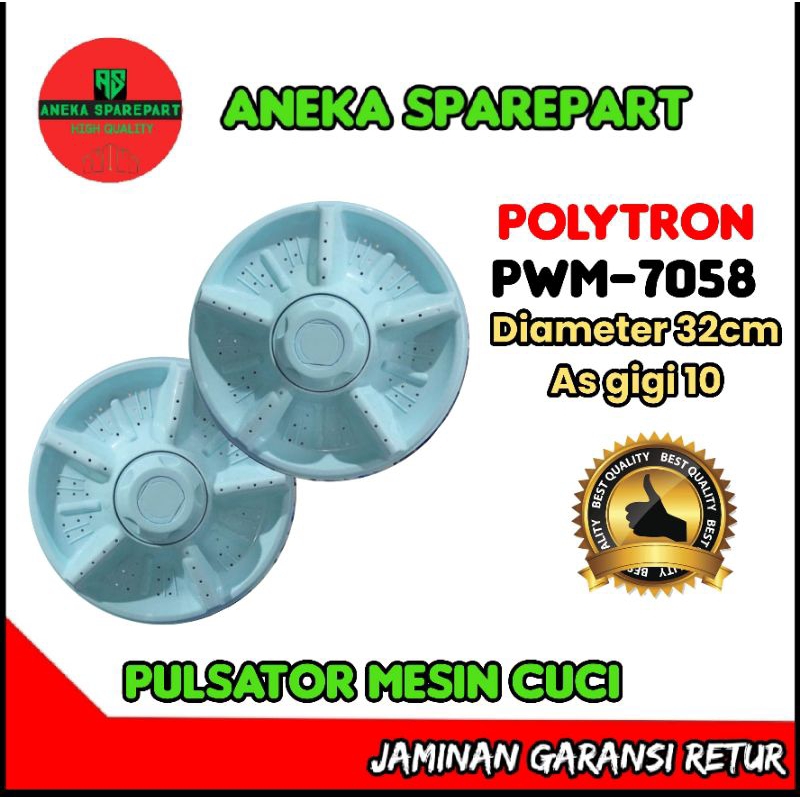 pulsator mesin cuci POLYTRON PWM-7058 ORIGINAL