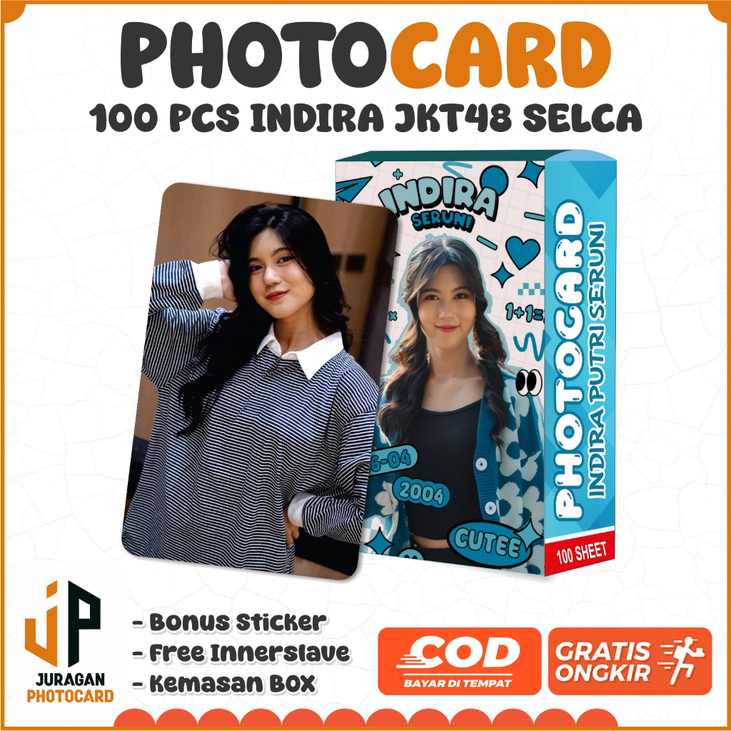 100 Photocard Indira Seruni JKT48 Selca Bonus Innerslave - Juragan Photocard