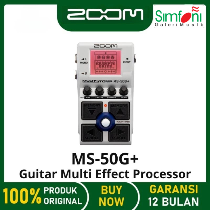 ZOOM MS-50G+ Guitar Multi Effect Processor Efek Gitar