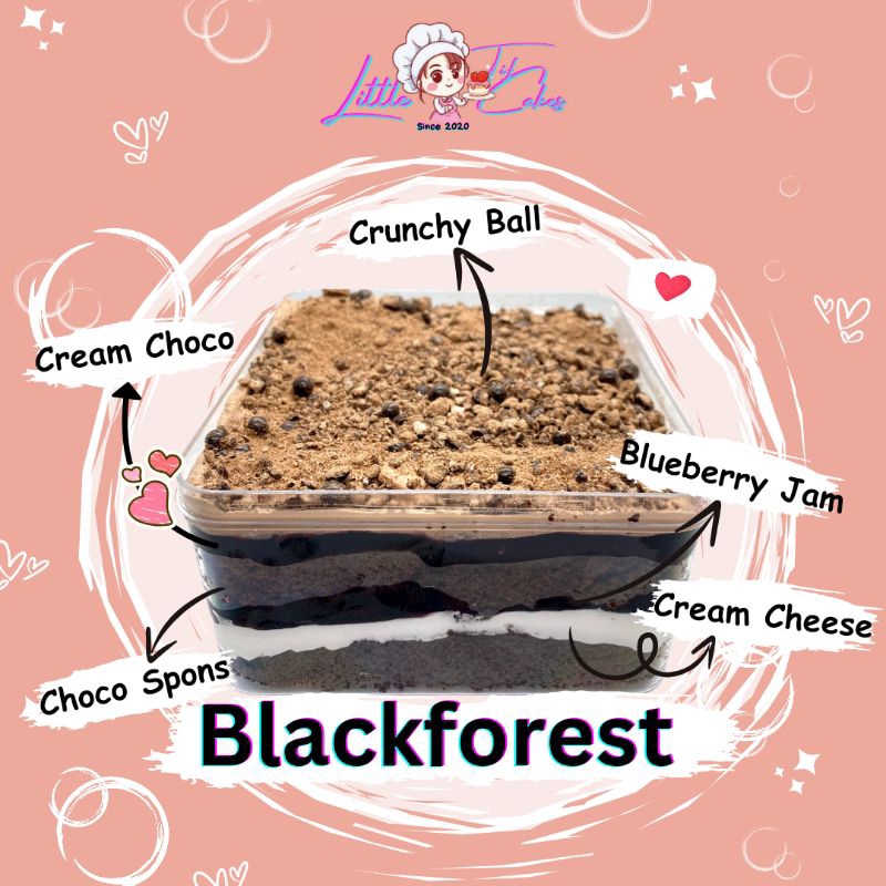 

Blackforest Dessert Box ±500ml (10x10x6)