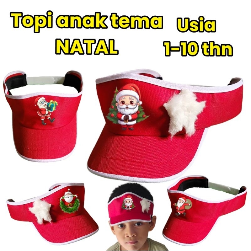 topi anak sinterklas topi anak tema natal