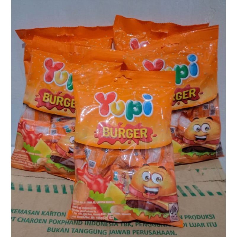 

Yupi Gummy Burger 5 x 104g (GET 5 PACK)