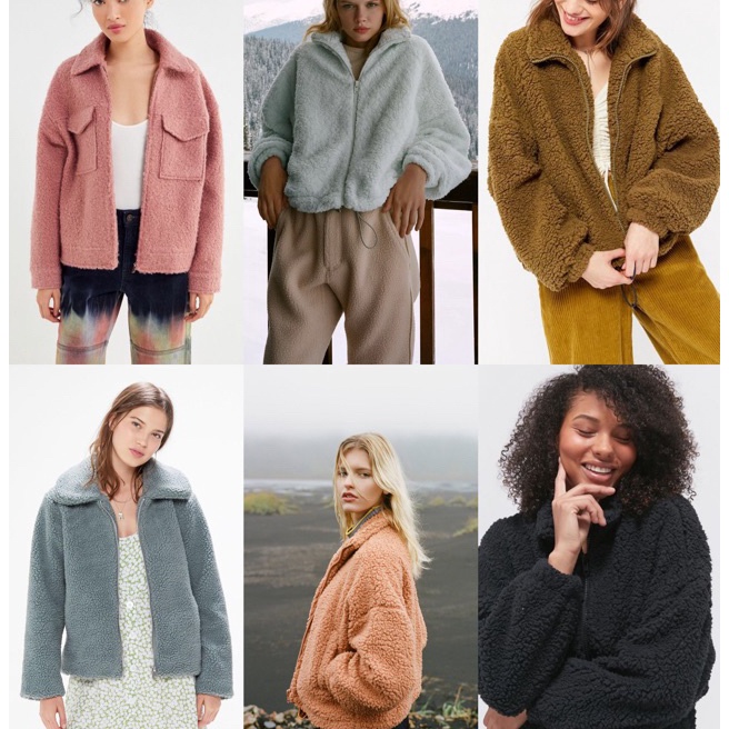 KP8 U O Fuzzy Fleece Teddy Jacket