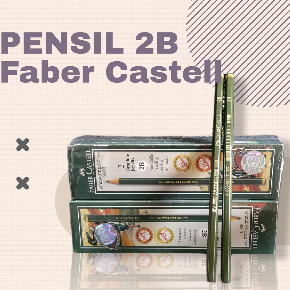 

KODE D8L Pensil 2B Faber Castell 9 1 Pack Isi 12 Pcs