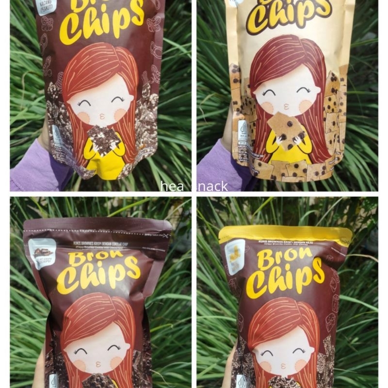 

BRONCHIPS KERIPIK BROWNIES KERING Keju Kacang Chocochip Moccachino