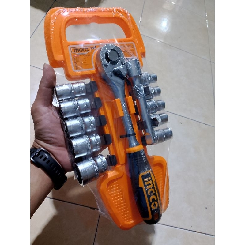 KUNCI MATA SOK SOCK SOCKET SET 1/2" 12pcs SET INGCO HKTS142122