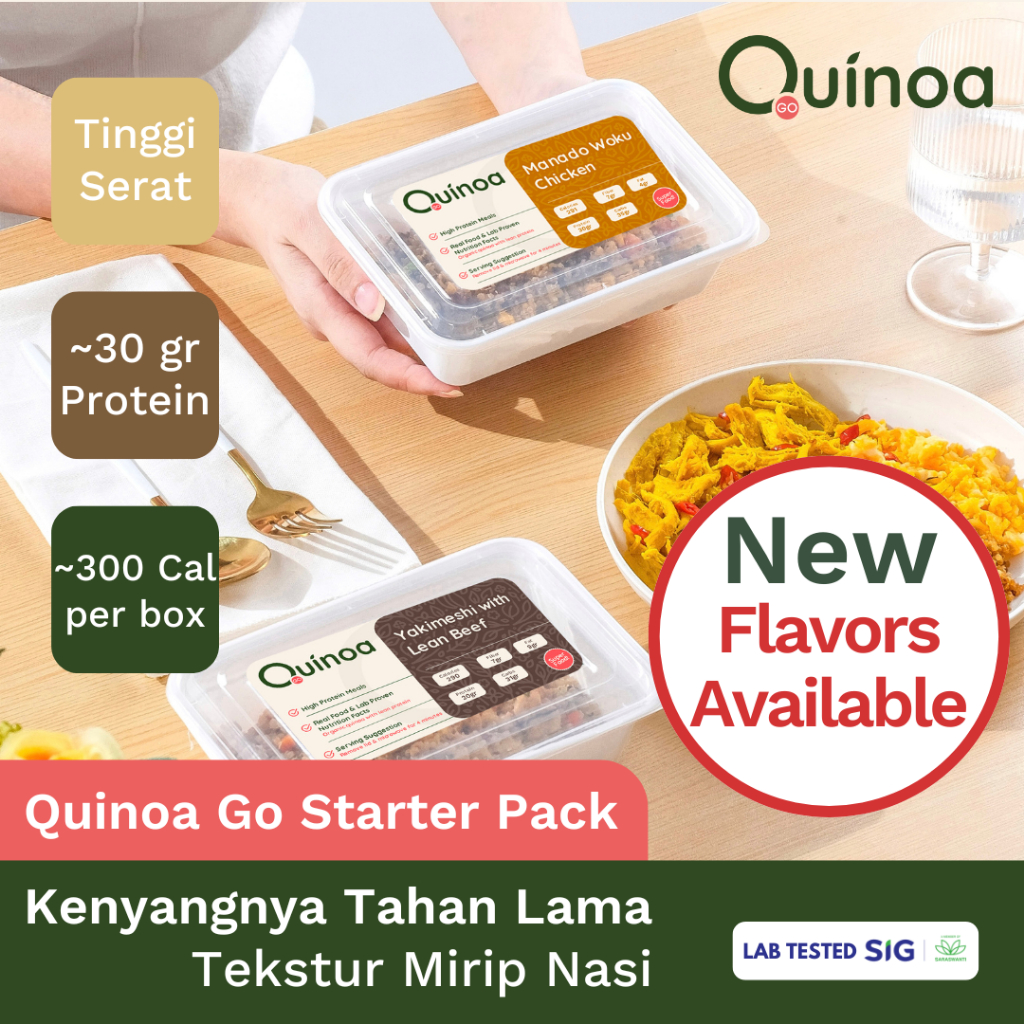 

[BUY 4 GET 1] Quinoa Go Quinoa Weekly Package High Protein Low Calorie Superfood Healthy Diet